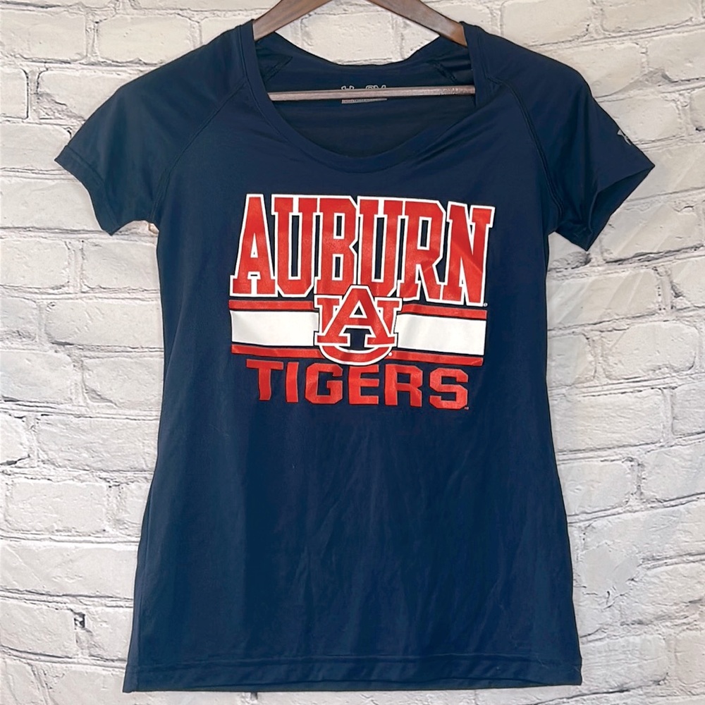 Under Armour Semi-Fitted Short Sleeve Auburn Tigers T-Shirt Size Small
